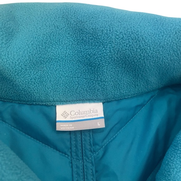 Women's COLUMBIA Teal Quilted Vest - Picture 3 of 6